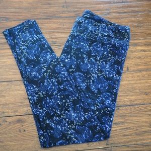 Black & Purple Angelfish LulaRoe TC Leggings